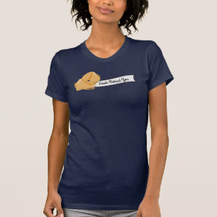 Camiseta Cookies de Fortune personalizadas, mira detrás de