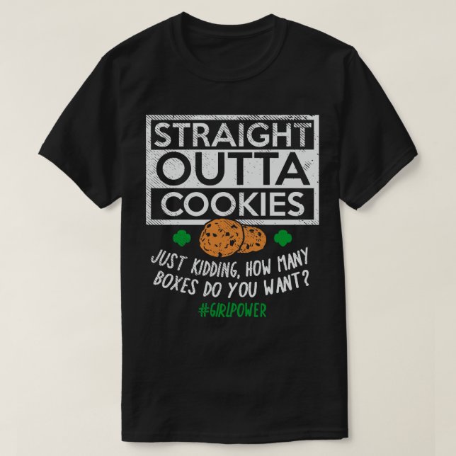 Camiseta Cookies de salida recta (Diseño del anverso)