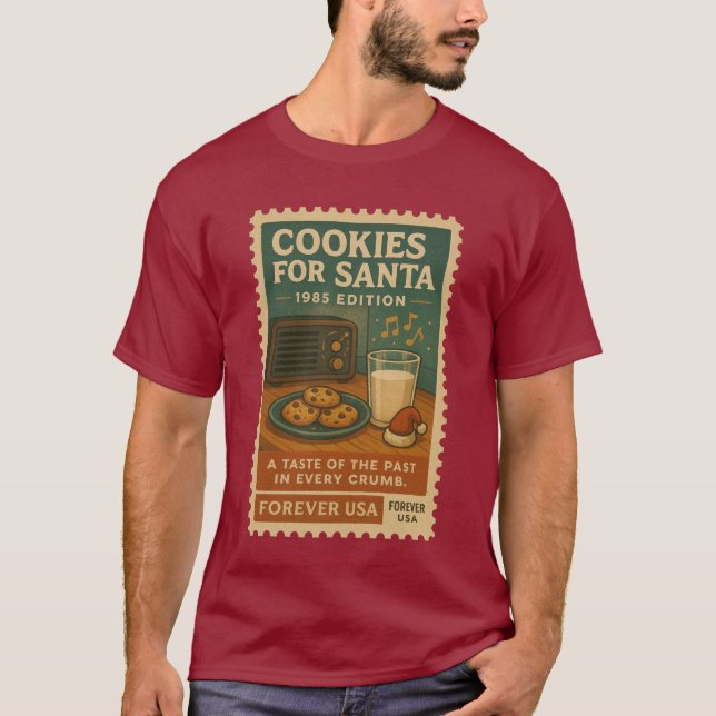 Camiseta  Cookies for Santa – 1985 Edition (Anverso)