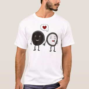 Camiseta Cookies kwaii y amor crema