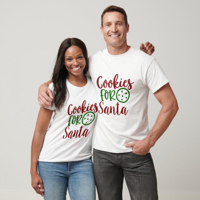 Camiseta Cookies para Santa (Unisexo)