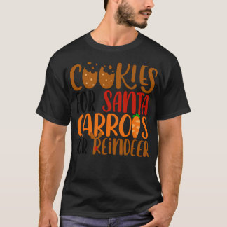 Camiseta Cookies Para Santa Y Zanahorias Para Renos