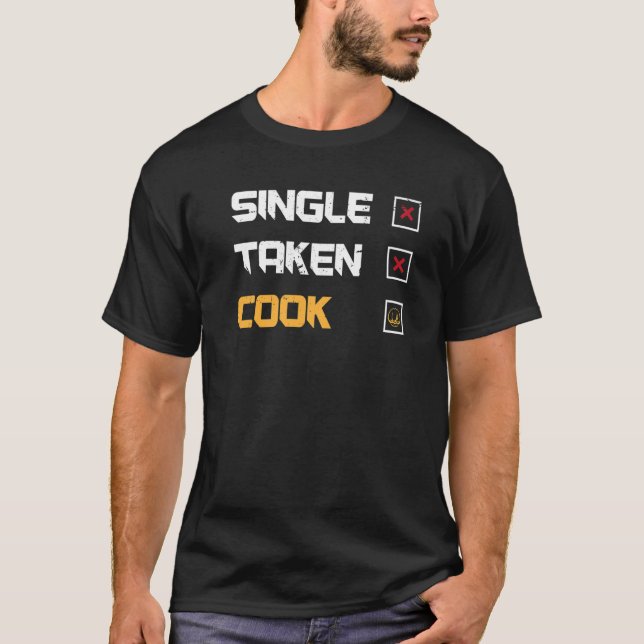 Camiseta Cooking accessoires for men chef equipment single  (Anverso)
