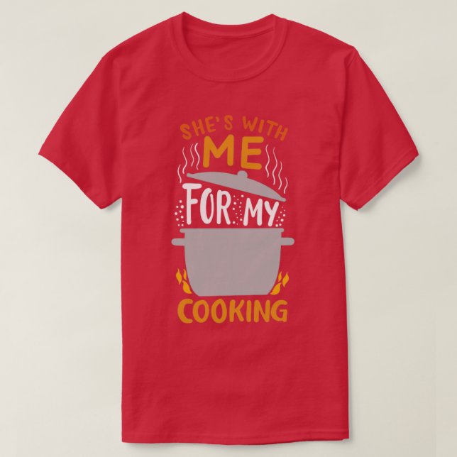 Camiseta Cooking Chef Cook Husband (Diseño del anverso)