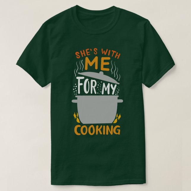 Camiseta Cooking Chef Cook Husband (Diseño del anverso)