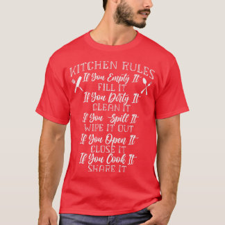Camiseta Cooking Cook Kitchen Chef Kitchen Rules If You Emp