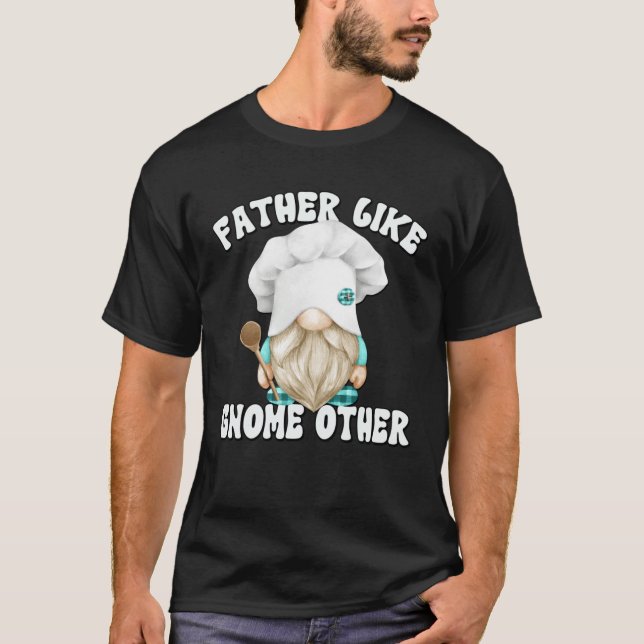 Camiseta Cooking Gnome Graphic For Men  Dad Saying (Anverso)