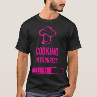 Camiseta Cooking Progress Chef Cuisine Cook Kitchen animal 