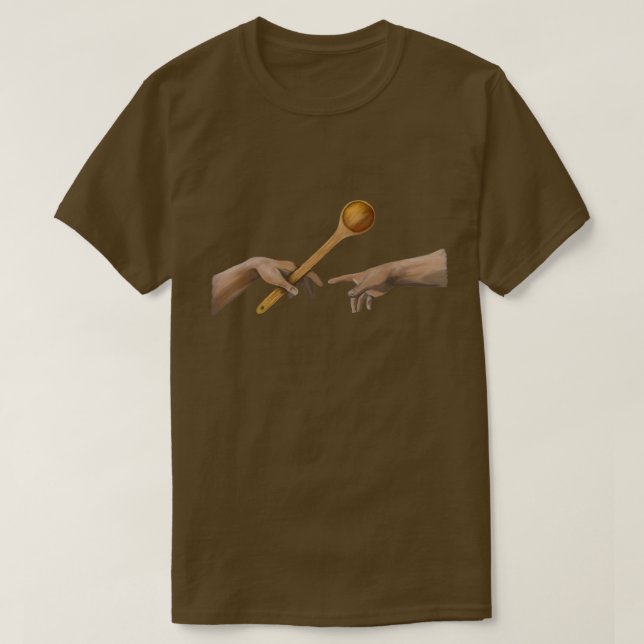 Camiseta Cooking Spoon The Creation of Adam Michelangelos H (Diseño del anverso)