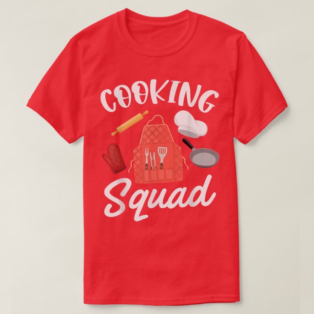 Camiseta Cooking Squad Funny Hobby Chef Baking Gift (Diseño del anverso)