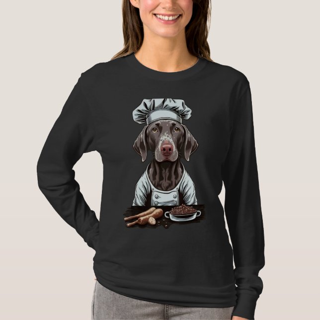 Camiseta Cooking Weimaraner Restaurant cook on Weimaraner c (Anverso)