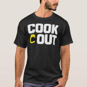 Camiseta Cookout - Textura de charca vintage - Blanco &amp;