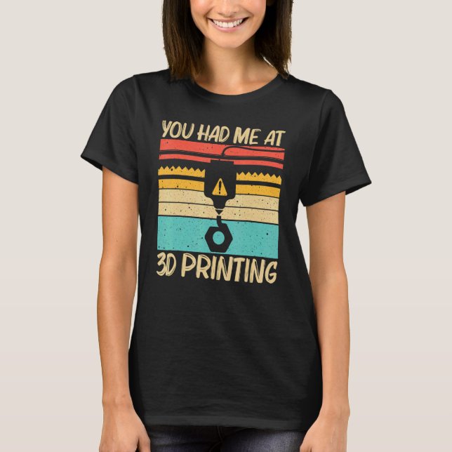 Camiseta Cool 3D Print For Men Women 3D Printer   Printing (Anverso)