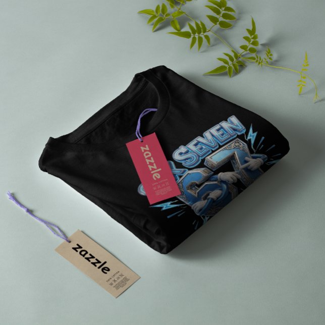 Camiseta Cool 67 Meme Six Seven Blue Cartoon Characters (Subido por el creador)