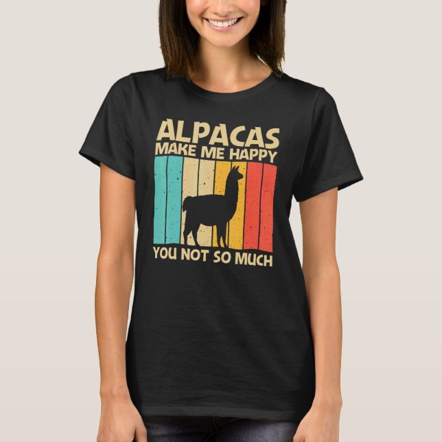 Camiseta Cool Alpaca For Men Women Peruvian Animal Alpaca   (Anverso)