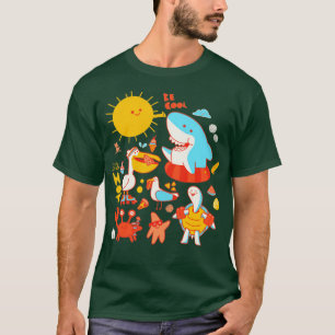 Camiseta Cool and Hot summer beach party animals
