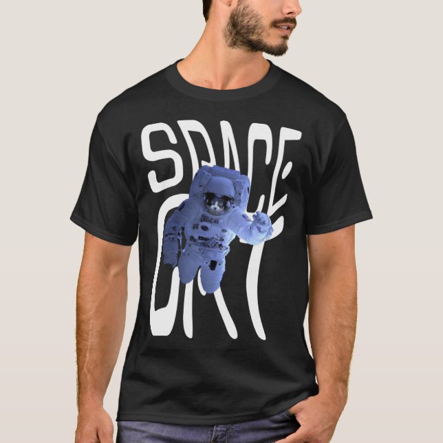 Camiseta Cool Astronaut Space Cat (Anverso)