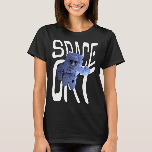 Camiseta Cool Astronaut Space Cat (Anverso)
