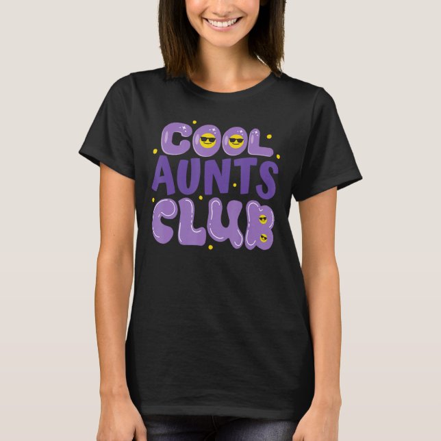 Camiseta Cool Aunts Club Best Aunt Ever Fun Auntie Retro Wo (Anverso)