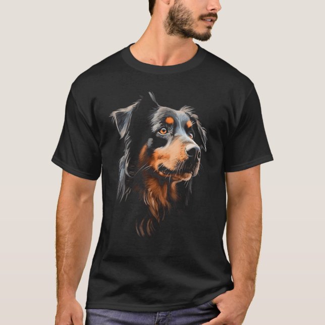 Camiseta Cool Australian Shepherd Face Awesome (Anverso)