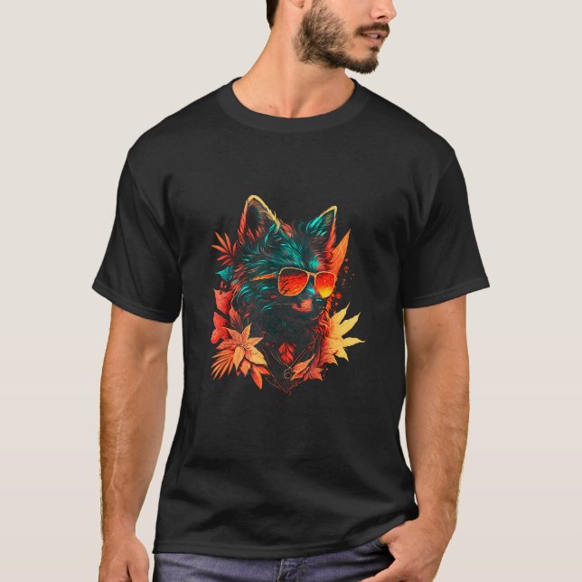 Camiseta Cool autumn Baby Wolf (Anverso)