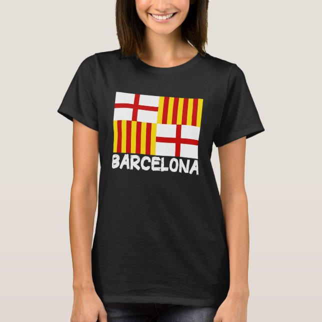Camiseta Cool Barcelona Flag (Anverso)