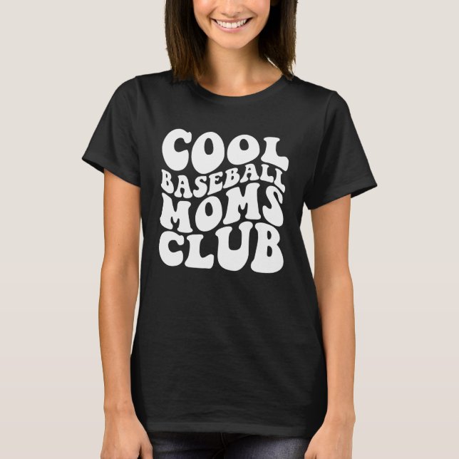 Camiseta Cool Baseball Moms Club 1 (Anverso)