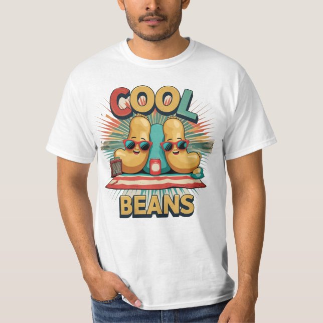 Camiseta "Cool Beans Gráfico Vintage (Anverso)