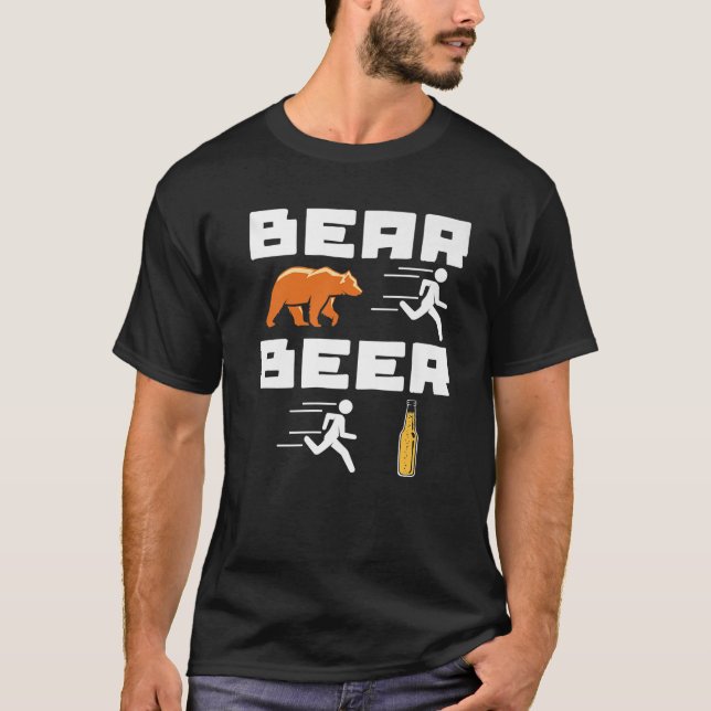 Camiseta Cool Bear Beer Drinking Statement Party Festival (Anverso)