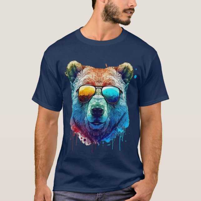 Camiseta Cool Bear Shades Graphic T-Shirt (Anverso)