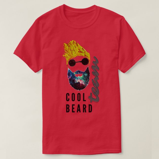 Camiseta cool beard team (Diseño del anverso)