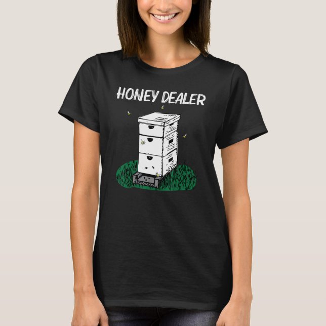 Camiseta Cool Beekeeping For Men Women Honeybee Honeycomb   (Anverso)