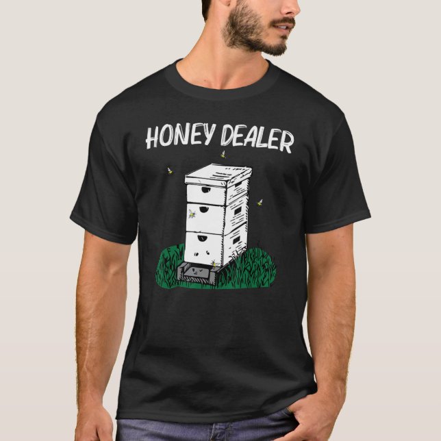 Camiseta Cool Beekeeping For Men Women Honeybee Honeycomb   (Anverso)