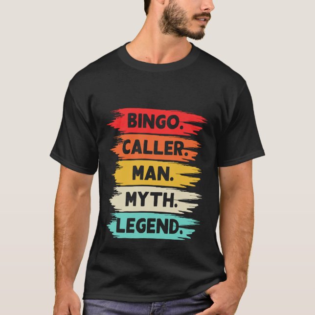 Camiseta Cool Bingo Caller word art  (Anverso)