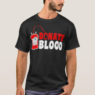 Camiseta Cool Blood Donation Art Men Women Blood Donor Phle