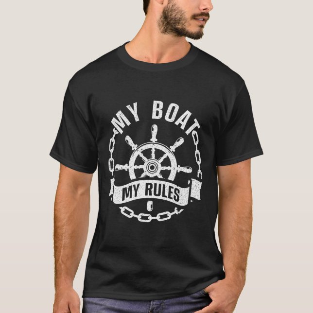 Camiseta Cool Boat Captain Design For Men Women Boat Captai (Anverso)