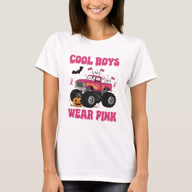 Camiseta Cool Boys Wear Pink Monster Truck Tee (Anverso)