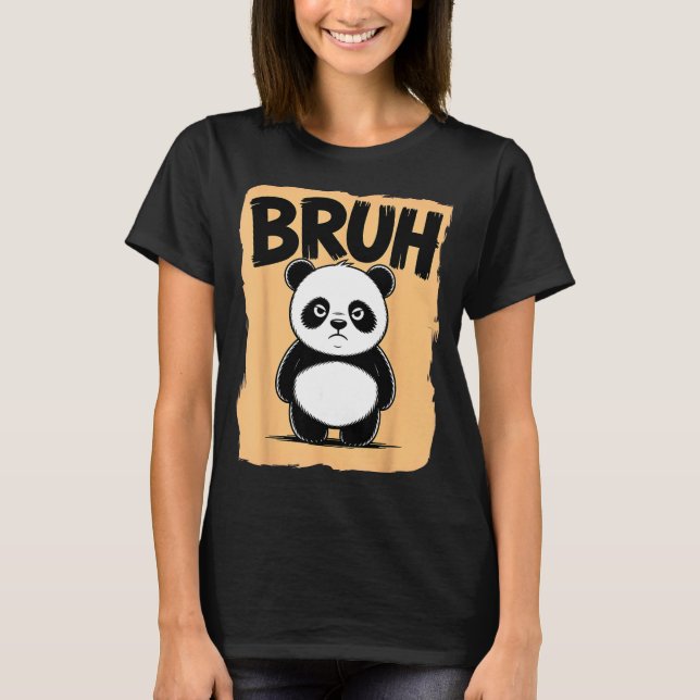 Camiseta Cool Bruh Panda Men Women Kids Teens Funny Bruh Pa (Anverso)