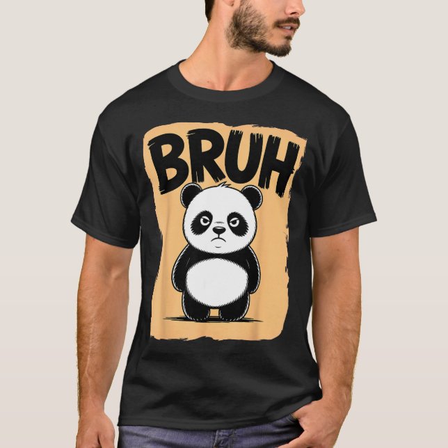 Camiseta Cool Bruh Panda Men Women Kids Teens Funny Bruh Pa (Anverso)