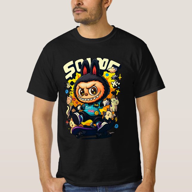 Camiseta Cool Bunny Skater (Anverso)