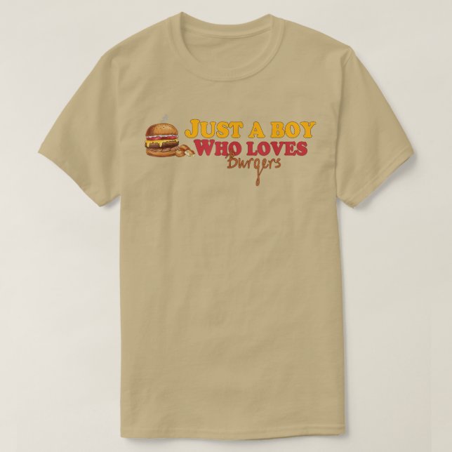 Camiseta Cool Burger Art For Boys Men Hamburger Cheeseburge (Diseño del anverso)