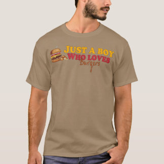 Camiseta Cool Burger Art For Boys Men Hamburger Cheeseburge