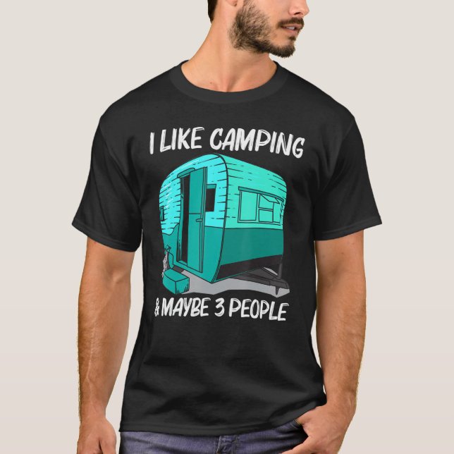 Camiseta Cool Camping For Men Women Camper Camping Outdoor  (Anverso)