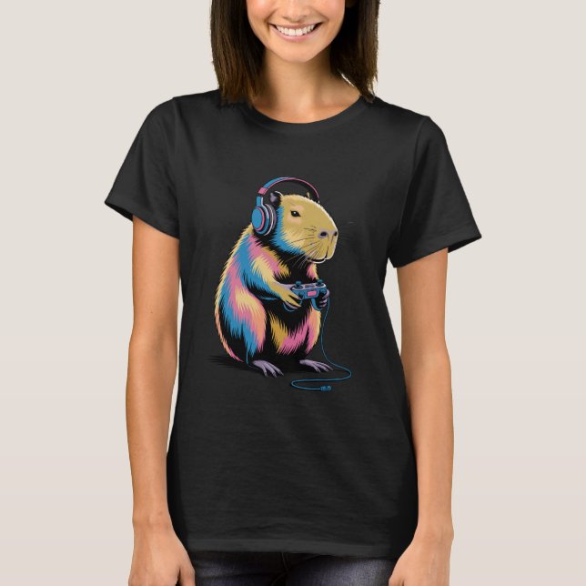 Camiseta Cool Capybara Art for Men Women Kids Rodent Capyba (Anverso)