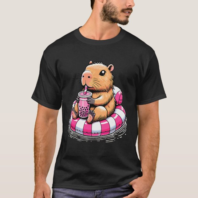 Camiseta Cool Capybara Vibes - Funny Capybara Gift - Cute C (Anverso)