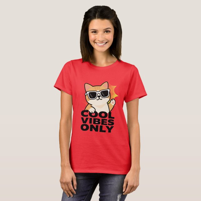 Camiseta Cool Cat (Anverso completo)