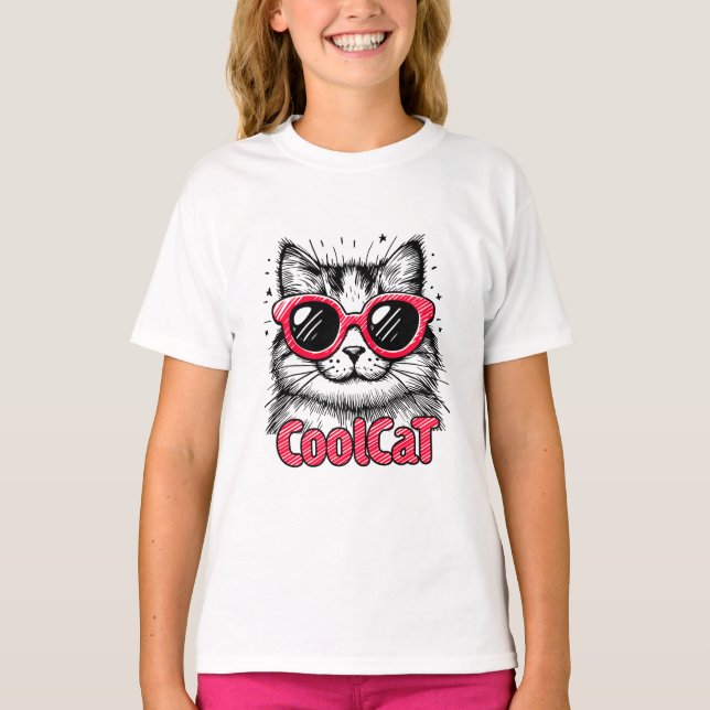 Camiseta Cool Cat 1 (Anverso)