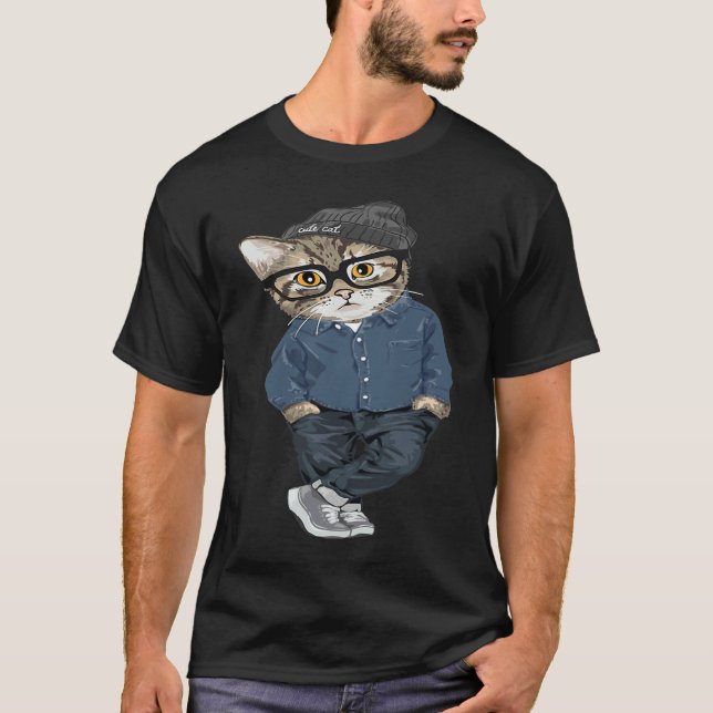 Camiseta Cool Cat And  Cat (Anverso)