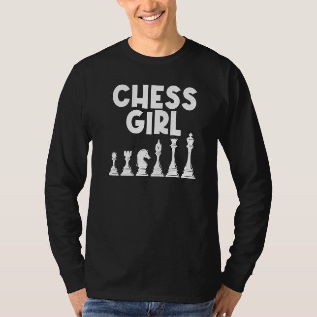 Camiseta Cool Chess For Girls Kids Board Game Chess Players (Anverso)