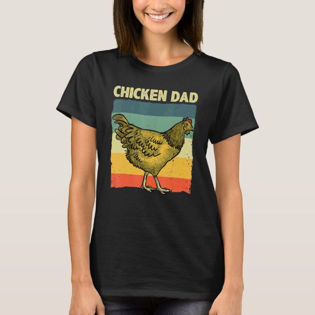 Camiseta Cool Chicken Dad For Men Father Hen Chicken Farmer (Anverso)